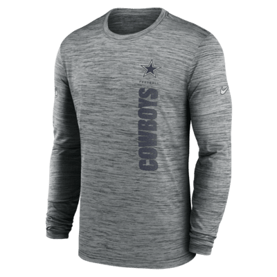 Dallas Cowboys Sideline Velocity Men's Nike Dri-FIT NFL Long-Sleeve T-Shirt