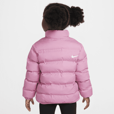 Chamarra acolchada Wrapped Swoosh con grabado en bajorrelieve infantil Nike