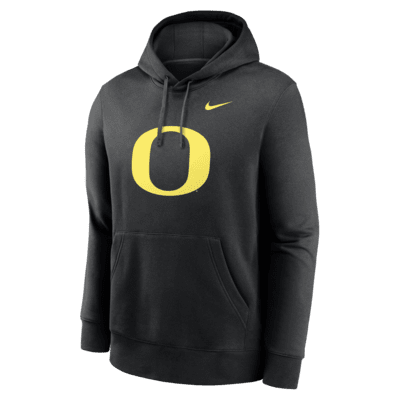 Sudadera con gorro sin cierre universitaria Nike para hombre Oregon Ducks Primetime Evergreen Club Primary Logo