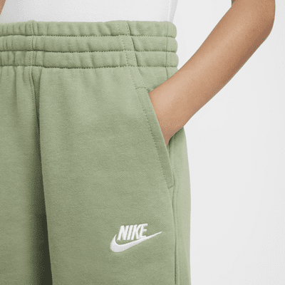 Shorts de French Terry para niños talla grande Nike Sportswear Club Fleece