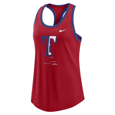 New Texas Rangers baseball jersey by Nike, blue & red, sleeveless youth XL