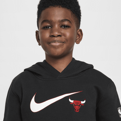 Chicago Bulls Club Fleece Essential Older Kids' (Boys') Nike NBA Hoodie