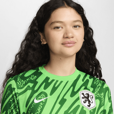 Maillot de foot replica Nike Dri-FIT Pays-Bas (Équipe féminine) 2024/25 Stadium Gardien de but pour femme