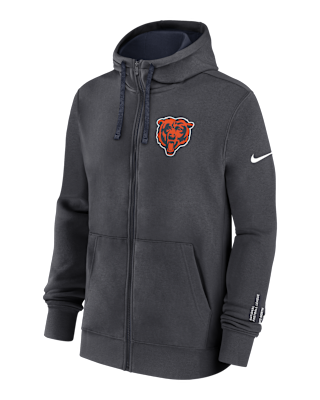 Мужское худи Chicago Bears Playbook Page Club Nike NFL Full-Zip Hoodie