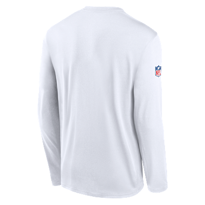Playera de manga larga Nike Dri-FIT de la NFL para hombre Buffalo Bills Rivalries Collection Sideline Legend Small Logo