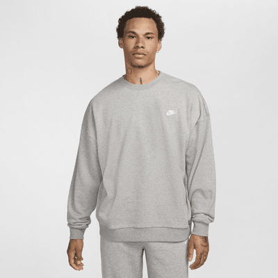 Maglia a girocollo oversize in French Terry Nike Club Fleece – Uomo