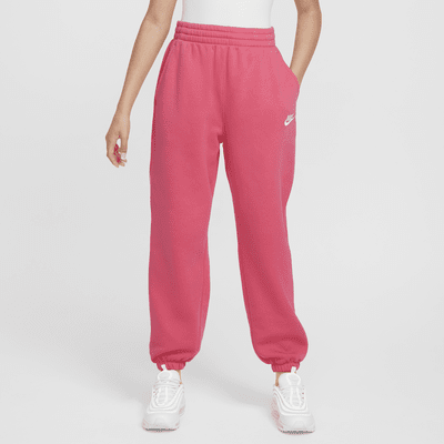 Pants holgados para niños talla grande Nike Sportswear Club Fleece