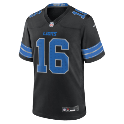 Jersey de fútbol americano Nike de la NFL Game para hombre Jared Goff Detroit Lions