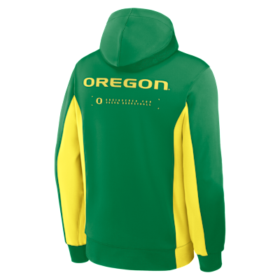 Chamarra con gorro universitaria Nike Dri-FIT de cierre completo para hombre Oregon Game