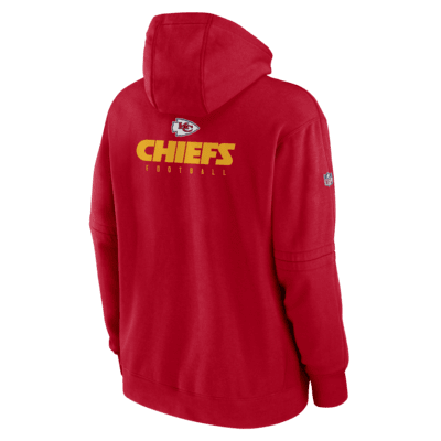 Men's Nike Black Kansas City Chiefs Team Impact Club Pullover Hoodie