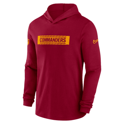 Washington Commanders Sideline Men's Nike Dri-FIT NFL Long-Sleeve Hooded Top