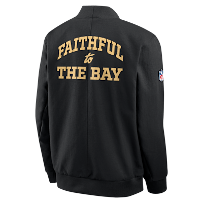San Francisco 49ers Rivalries Collection Sideline Men's Nike NFL Full-Zip Bomber Jacket