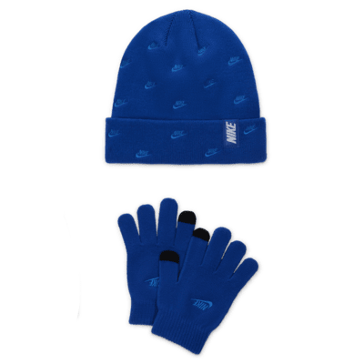 Conjunto de gorro Peak de dos piezas para niño talla grande Nike Futura Toss