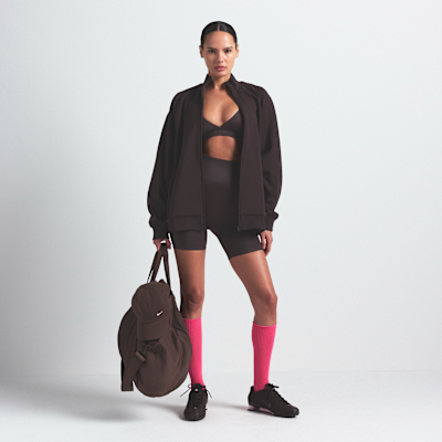 Chamarra deportiva oversized de cierre completo para mujer NikeSKIMS Matte Tricot