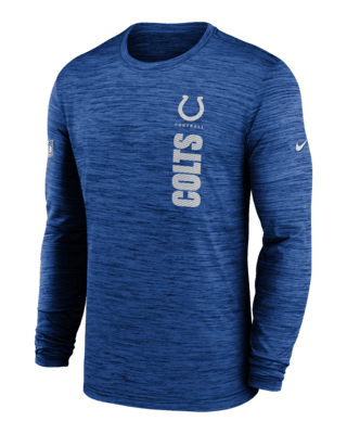 Мужская футболка Indianapolis Colts Sideline Velocity Nike Dri-FIT NFL Long-Sleeve