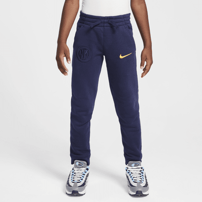 Joggery piłkarskie dla dużych dzieci (chłopców) Nike Inter Mediolan Club Fleece (wersja trzecia)