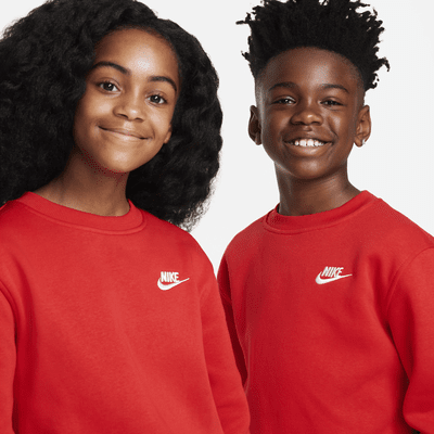 Sudadera para niños talla grande Nike Sportswear Club Fleece