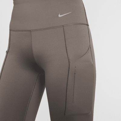 Leggings de tiro alto de 7/8 de sujeción firme con bolsillos para mujer Nike Go