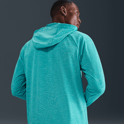 Nike Heather Playera Hydroguard con gorro de manga larga