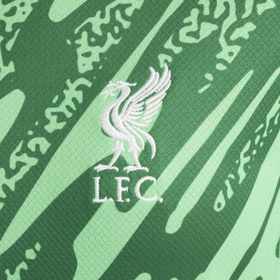 FC Liverpool 2024/25 Stadium Goalkeeper Third Nike Dri-FIT Replika-Kurzarm-Fußballtrikot (ältere Kinder)
