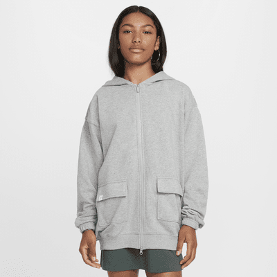 Felpa oversize in fleece con cappuccio Dri-FIT Nike Sportswear – Bambina/Ragazza