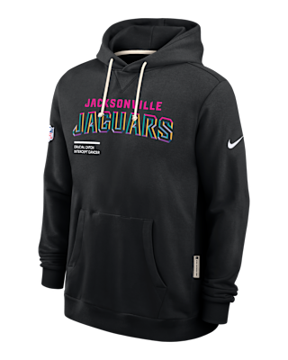 Мужское худи Jacksonville Jaguars Crucial Catch Sideline Nike Dri-FIT NFL Pullover Hoodie