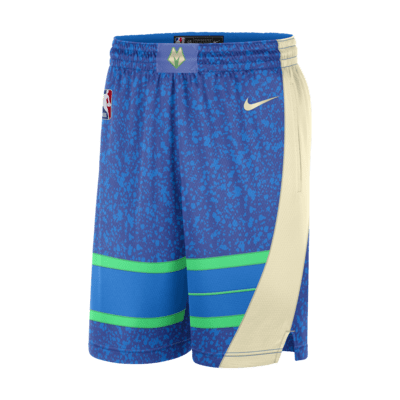 Ανδρικό σορτς Nike Dri-FIT NBA Swingman Μιλγουόκι Μπακς 2023/24 City Edition