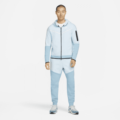 nike fleece light blue