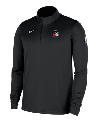 Мужские  Philadelphia 76ers Nike Dri-FIT NBA 1/4-Zip Long-Sleeve Top