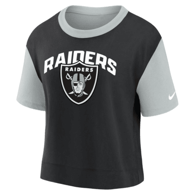 Nike Women's Team (NFL Las Vegas Raiders) High-Hip Crew in Black, Size: Xs | 00CX056Y8D-06H