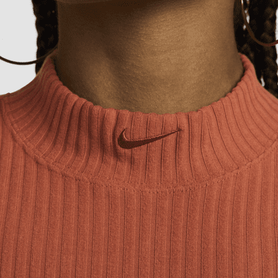 Nike Sportswear Chill Rib Women's Tight Mock-Neck Cropped Tank Top