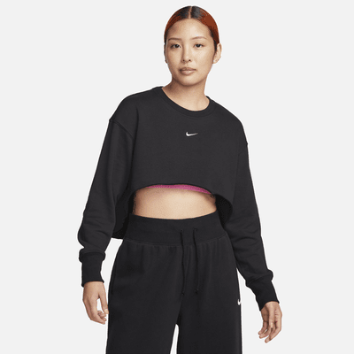 Nike Sportswear Women's French Terry Crew-Neck Crop Top