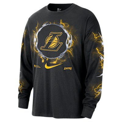Los Angeles Lakers Courtside Men's Nike NBA Long-Sleeve T-Shirt