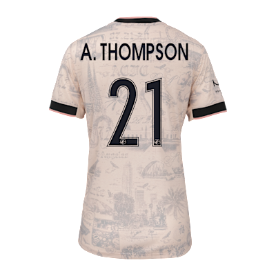 Jersey Nike Dri-FIT de la NWSL Replica para mujer Angel City FC visitante 2025 Stadium Alyssa Thompson