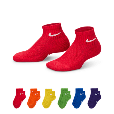 Nike Everyday Kids' Cushioned Ankle Socks (6 Pairs)