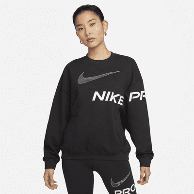 Nike Dri-FIT Get Fit Women's French Terry Graphic Crew-Neck Sweatshirt