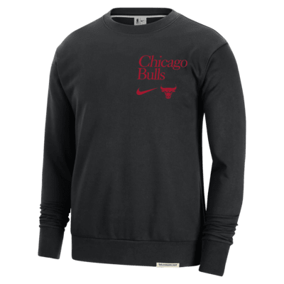 Chicago Bulls Standard Issue Nike Dri-FIT NBA sweatshirt med rund hals til herre