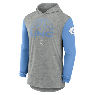 North Carolina Basketball Men's Jordan Brand Dri-FIT College Long-Sleeve Hooded T-Shirt