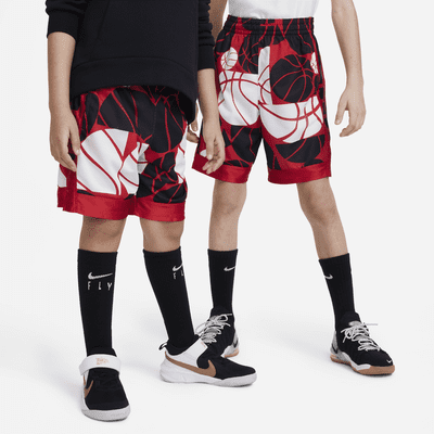 Nike Dri-FIT Elite Big Kids' Printed Basketball Shorts