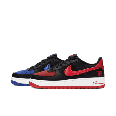 red and black air force 1s