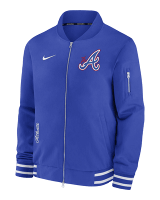 Мужская куртка Atlanta Braves Authentic Collection City Connect Game Time Nike MLB Full-Zip Bomber