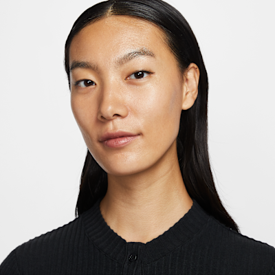 나이키 스포츠웨어 칠 니트 여성 슬림 와이드 골지 가디건