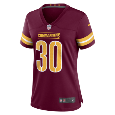 Jersey de fútbol americano Nike de la NFL Game para mujer Austin Ekeler Washington Commanders