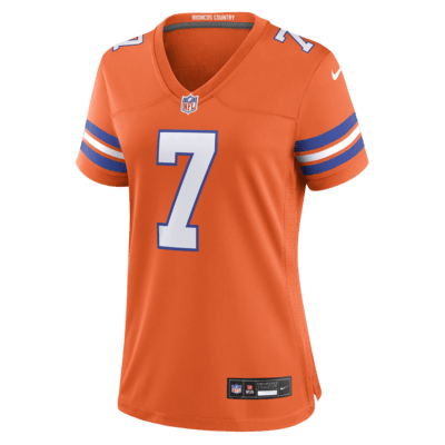 Jersey de fútbol americano Nike de la NFL Game para mujer John Elway Denver Broncos