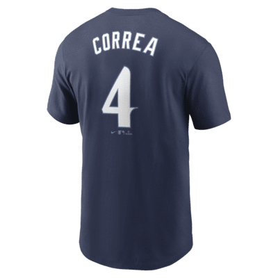 Playera Nike de la MLB para hombre Carlos Correa Minnesota Twins City Connect Fuse