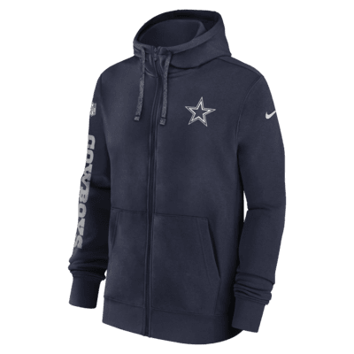 Dallas Cowboys Sideline Team Issue Club Men's Nike NFL Full-Zip Hoodie