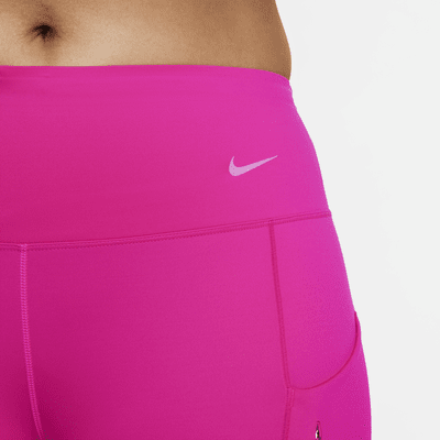 Nike Go Leggings de 7/8 de talle medio y sujeción firme con bolsillos - Mujer