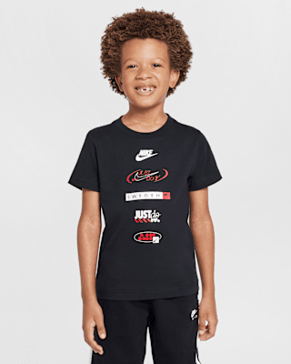 Детская футболка Nike Little Kids' Brandmark Stack