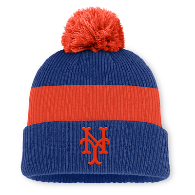 New York Mets Cooperstown Peak Men's Nike MLB Cuffed Pom Beanie