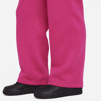 Pants de pierna ancha para niña talla grande Nike Sportswear Club Fleece